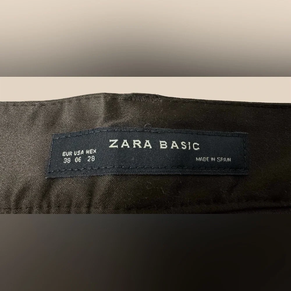 Zara Basic Satin Jeans / Pants / Trousers (Brown) - Picture 12 of 15